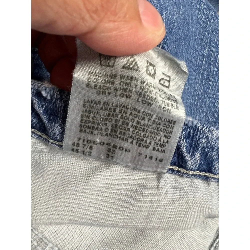 Riders by Lee Jeans Womens 26W M Blue Relaxed Fit High‎ Rise Straight Leg Denim